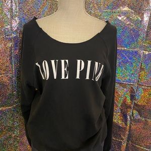Off the shoulder sweatshirt